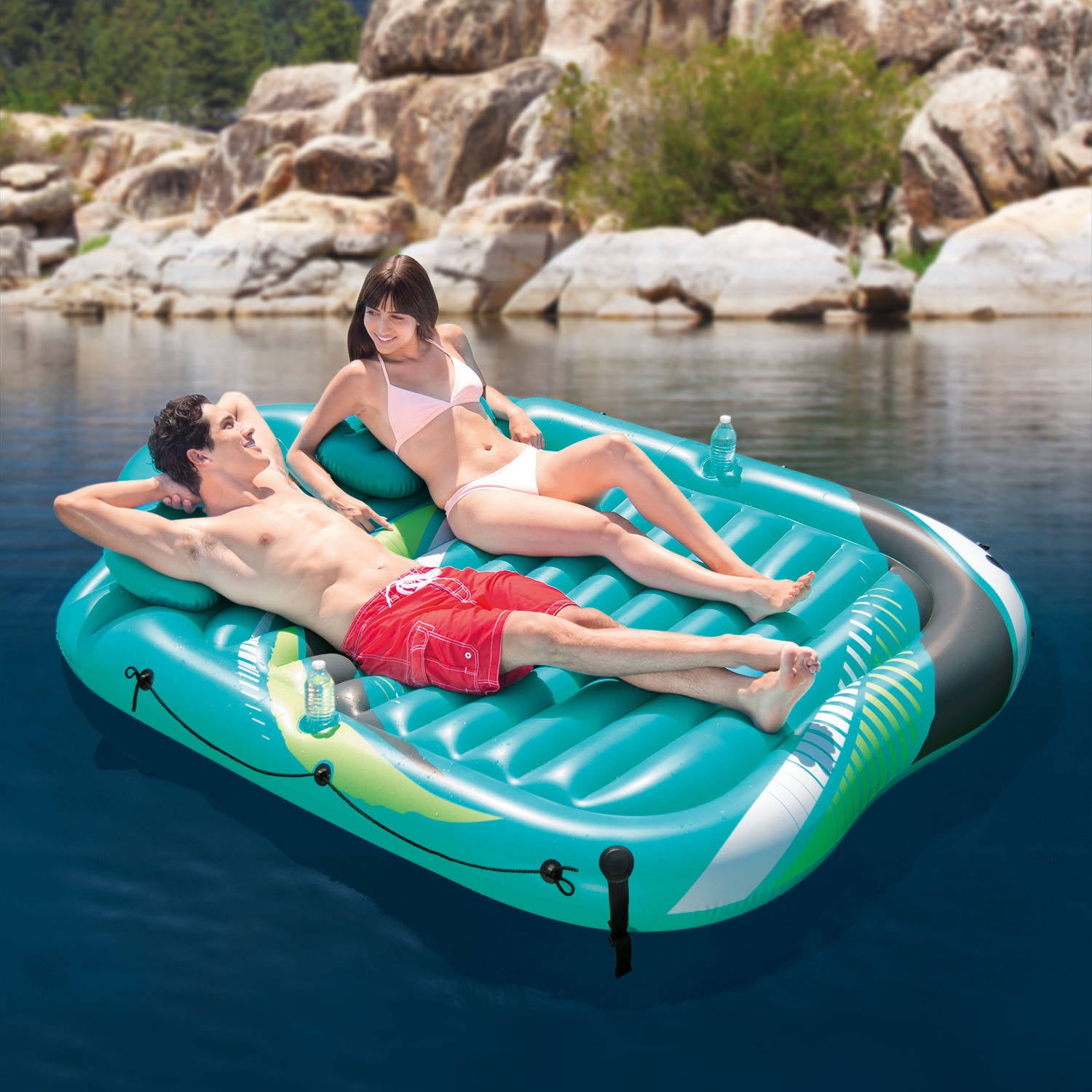 Intex top inflatable mat