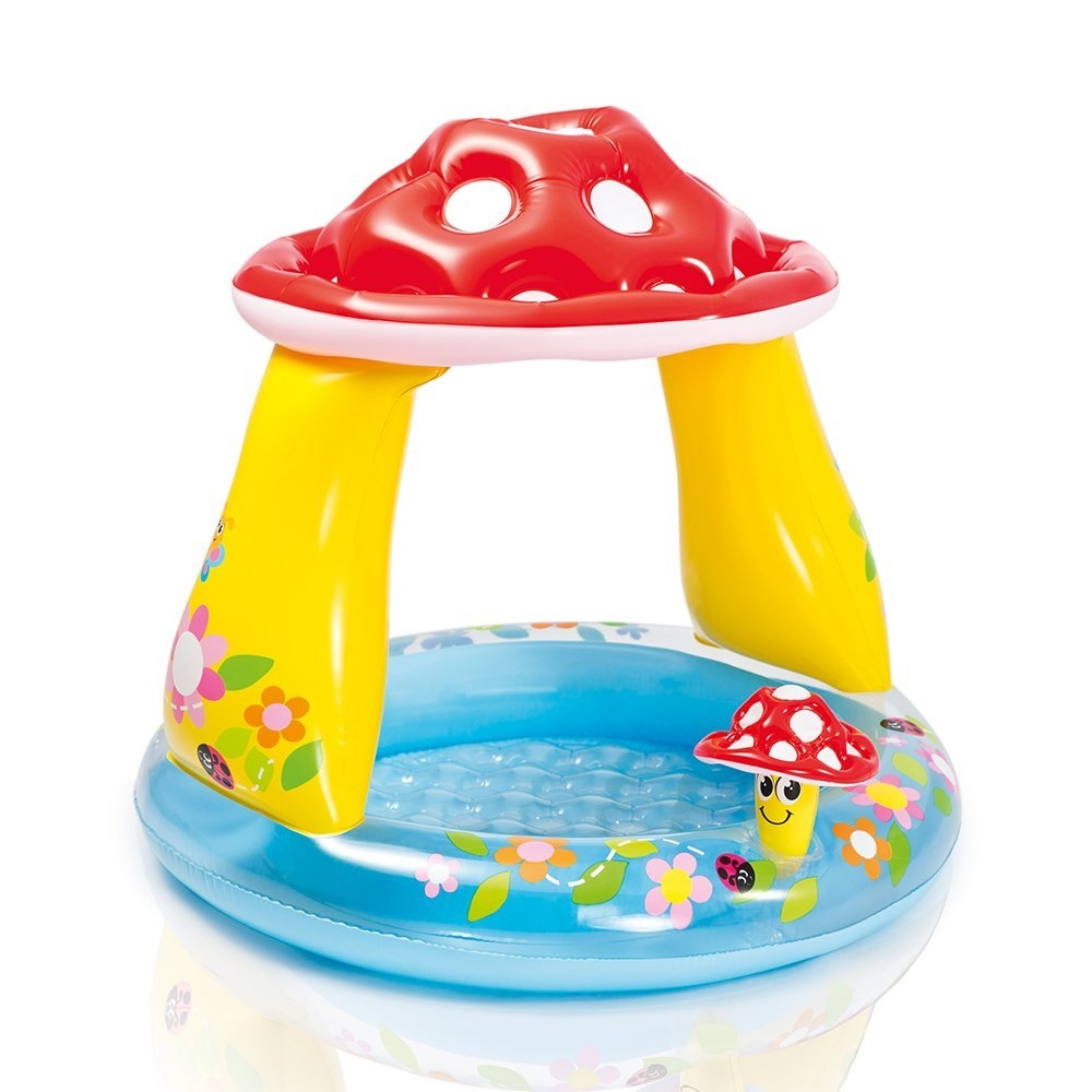 Intex Inflatable Mushroom Water Play Center Kiddie Baby Swimming Pool Ages 1-3 - image 1 of 5