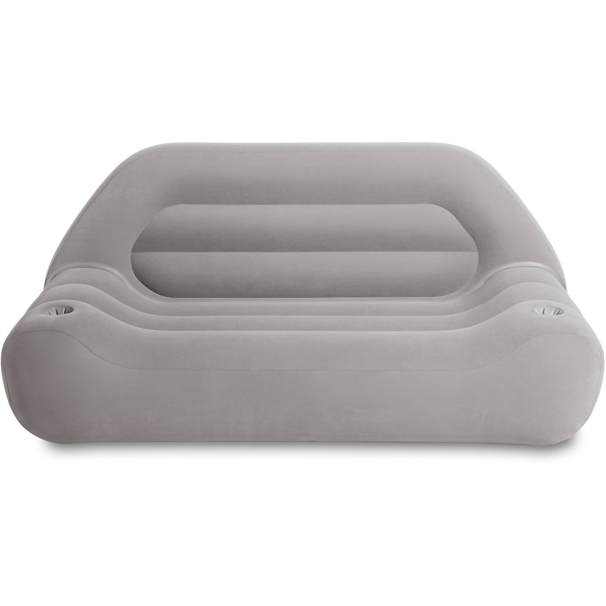 Intex Inflatable Outdoor Camping Sofa, 75" x 37" x 34", Grey