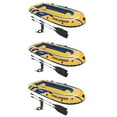 thumbnail image 1 of Intex Inflatable Raft Boat Set With Pump And Oars, Yellow (3 Pack), 1 of 8