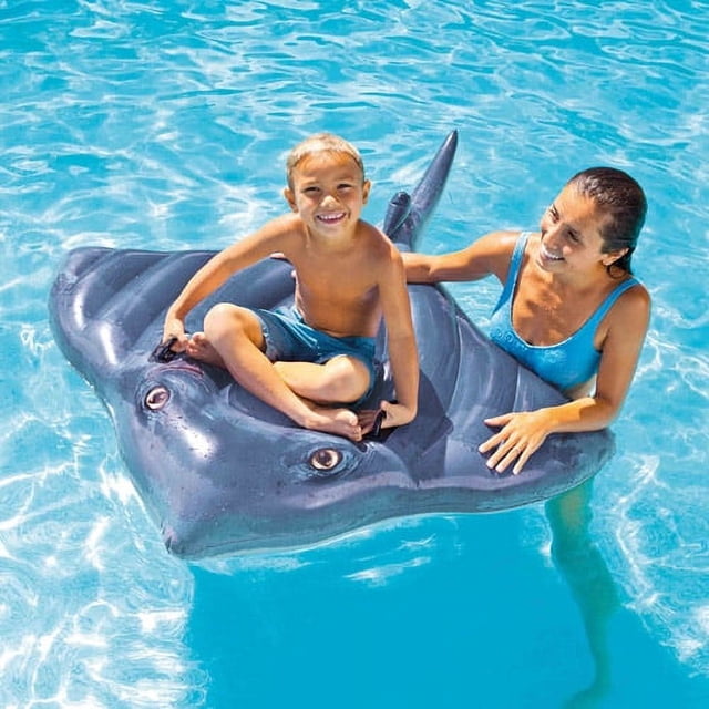 Sting Float Intex Inflatable Realistic Stingray Ride-On Float - Walmart.com