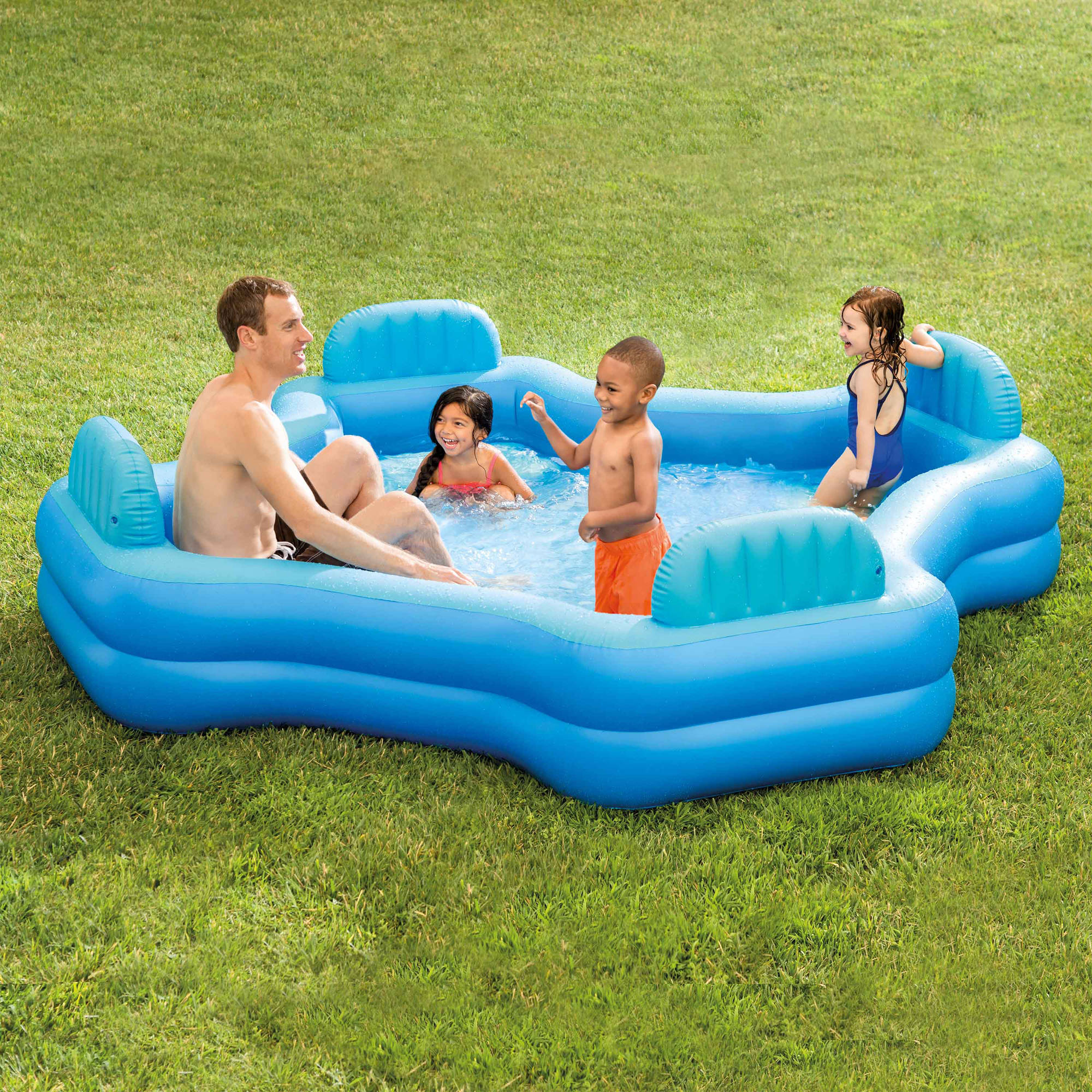 Intex Inflatable Swim Center Family Lounge Pool, 105" x 105" x 26" - image 1 of 2