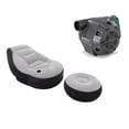 thumbnail image 1 of Intex Inflatable Ultra Lounge Chair And Ottoman Set & Intex 120-Volt Air Pump, 1 of 11