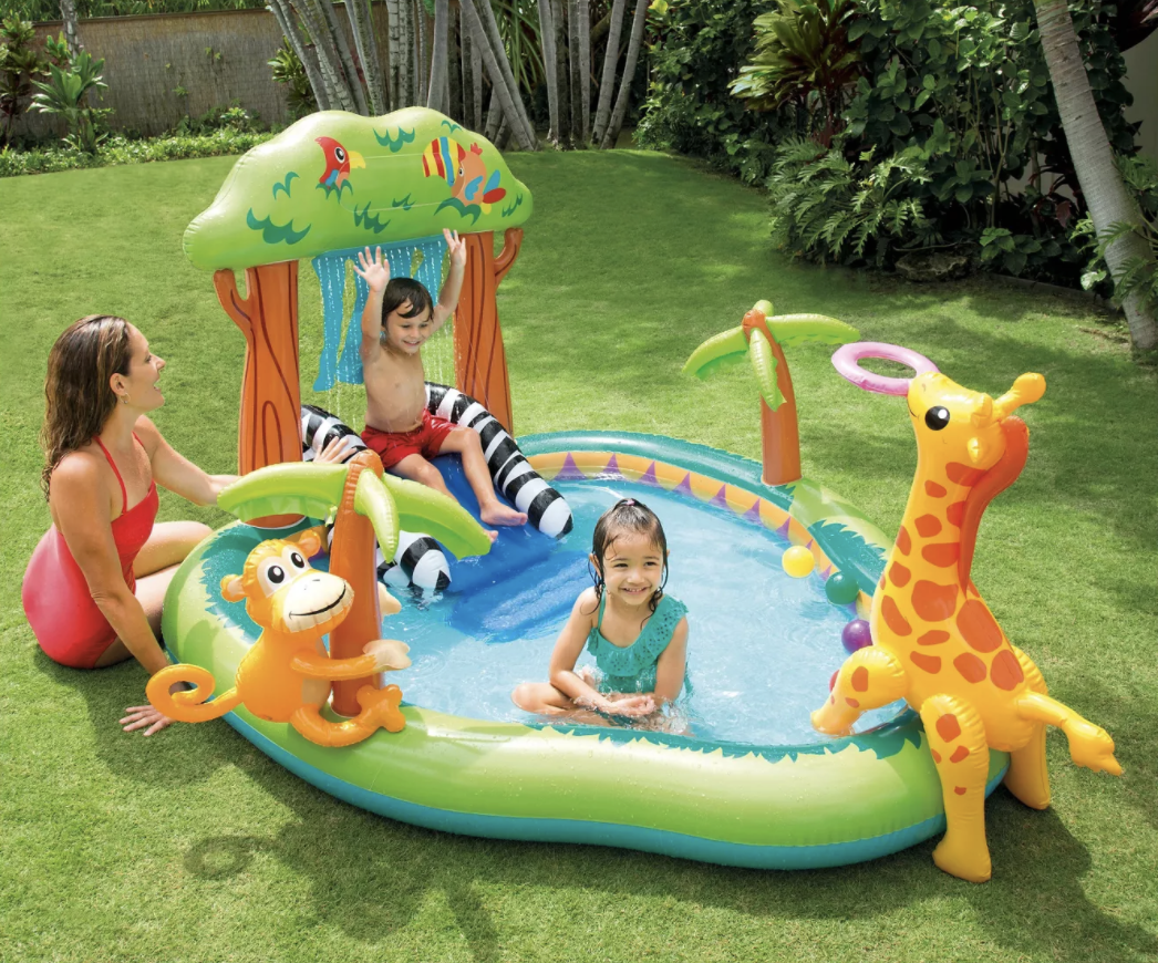 Intex water slide hotsell inflatable play center
