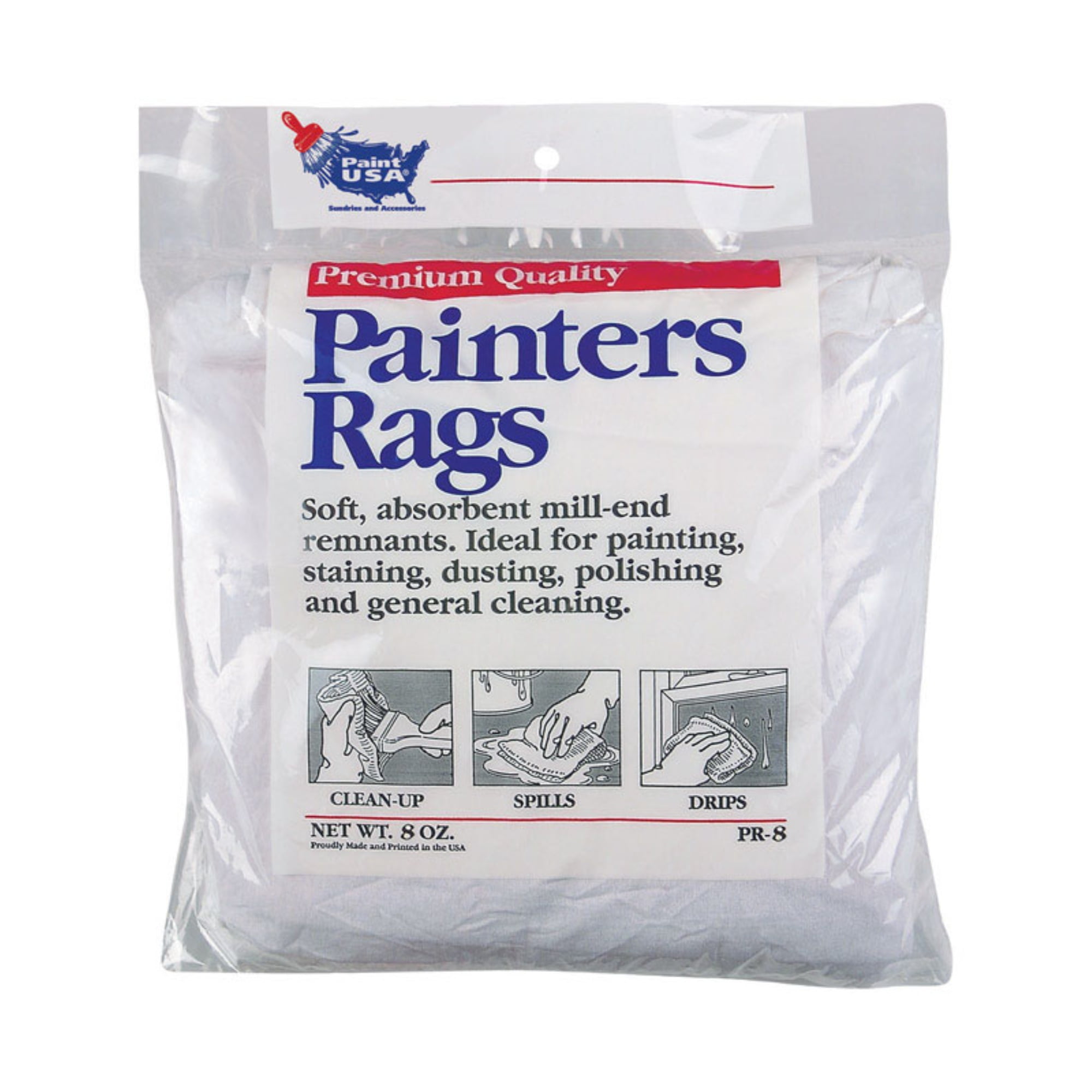 Intex K-PR8 8 oz Cleaning Rags White - pack of 24 - Walmart.com