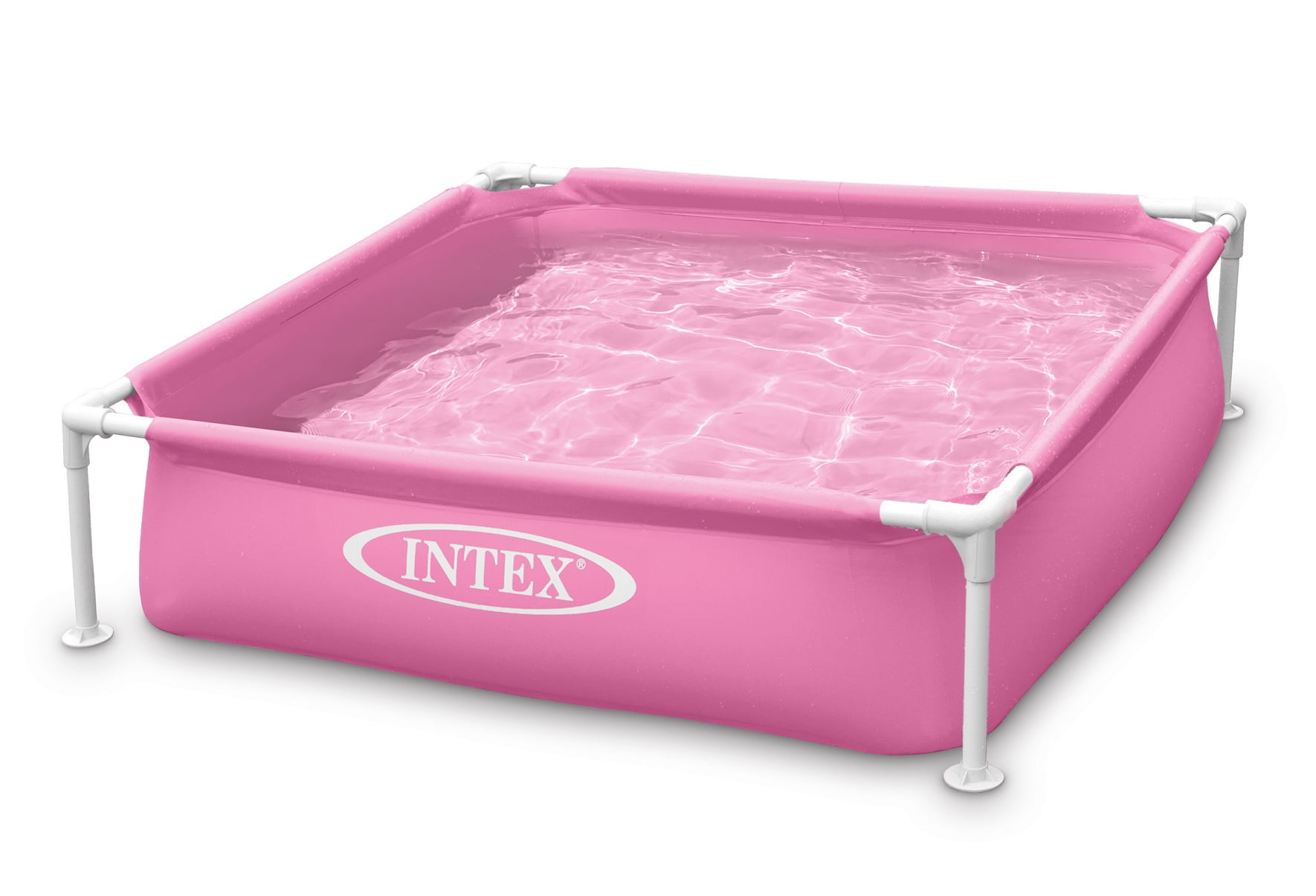 Pink PVC Rectangular Above Ground Pool for 2 People