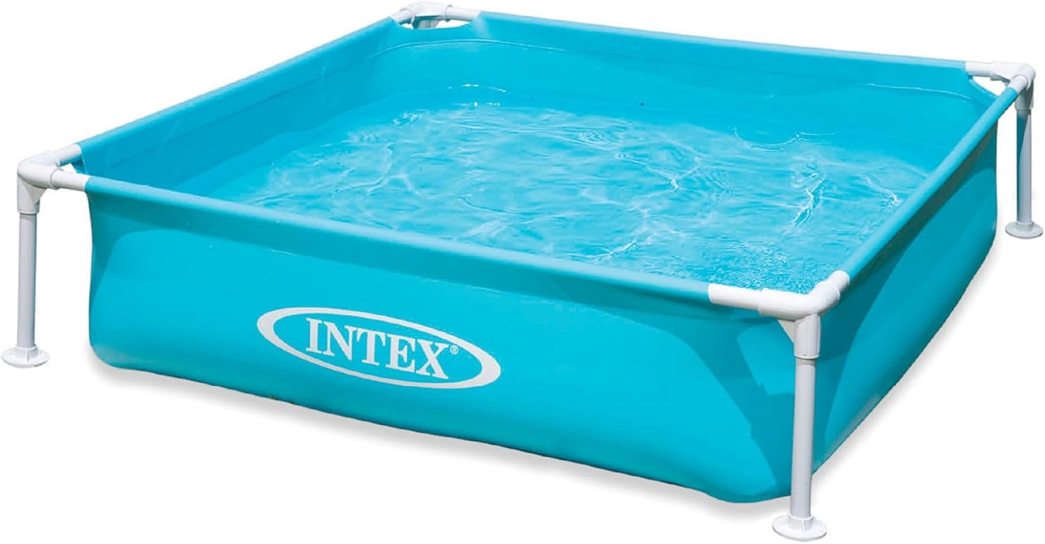Intex, Mini Frame Pool, 48 x 48 x 12 inches, Blue, Vinyl Construction ...