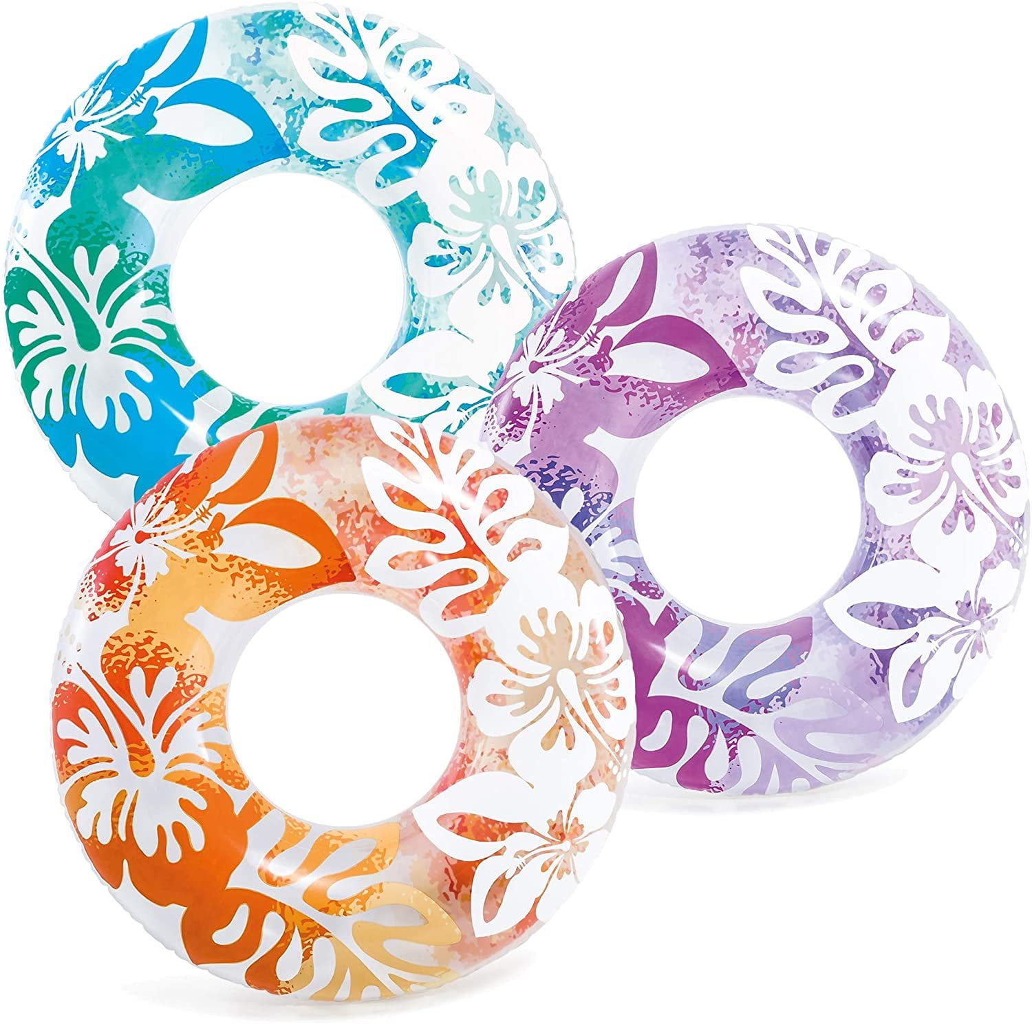 Intex - Pack of 3- 36" Transparent Hibiscus Tubes  Colors May Vary