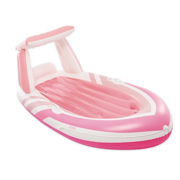 Intex Pink Paradise Inflatable Boat Float 96" x 47" x 38"
