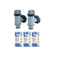 thumbnail image 1 of Intex Plunger Valves w/ Gaskets & Nuts Kit & Pool Type B Filter Cartridge 3 Pack, 1 of 11