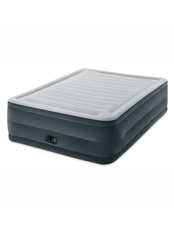 Queen 22" DuraBeam High Rise Airbed Mattress with Built-in Pump
