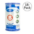 thumbnail image 1 of Intex Pool Easy Set Type B Replacement Filter Pump Cartridge (18 Pack) | 29005E, 1 of 7