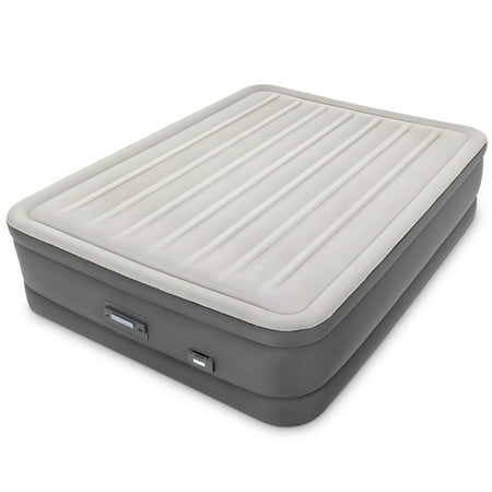 Intex PremAire Dream Support Fiber Tech Air Mattress with Built-In Pump, Queen