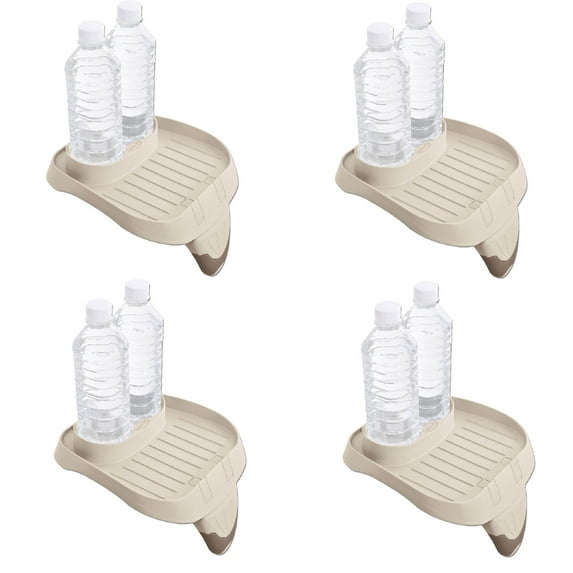 Intex PureSpa Attachable Cup Holder And Refreshment Tray Accessory, Tan (4 Pack)