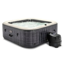 Intex PureSpa Plus 6 Person Inflatable Hot Tub with 140 AirJets, Greystone