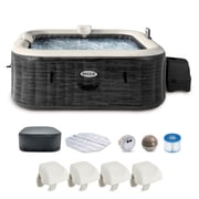 Intex PureSpa Plus Greystone Hot Tub, 94 x 28, with 4 Headrest Pillows