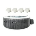 thumbnail image 1 of Intex PureSpa Plus Greywood Inflatable Hot Tub Jet Spa w/ Headrest Pillows, 1 of 12
