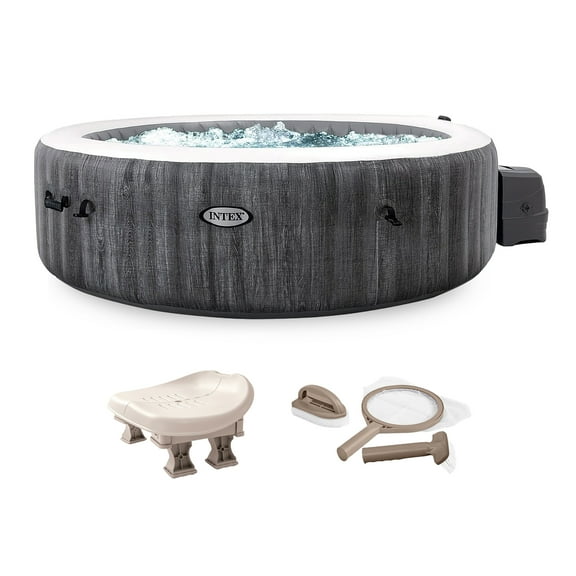 Intex PureSpa Plus Inflatable Hot Tub, Maintenance Accessories & Spa Seat