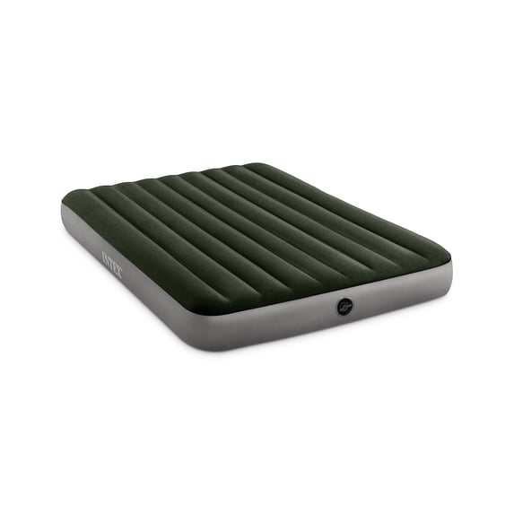 Intex Queen Dura-Beam Prestige Airbed with Battery Pump, 10" Thick