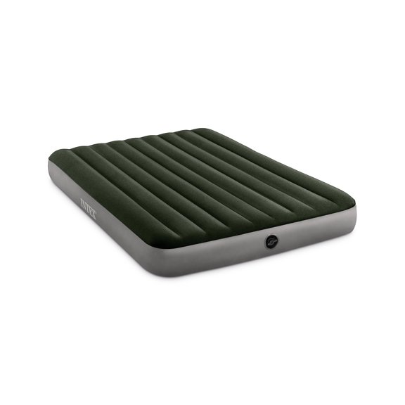 Intex Queen Dura-Beam Prestige Airbed with Battery Pump, 10" Thick