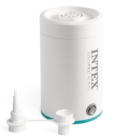 Intex: Quick-Fill Electric Air Pump - Ac400 - Inflate Mattress-Floats, 2 Nozzles, Lightweight & Portable, USB Compatible, 400 L/Min, 0.57 psi, 66645E
