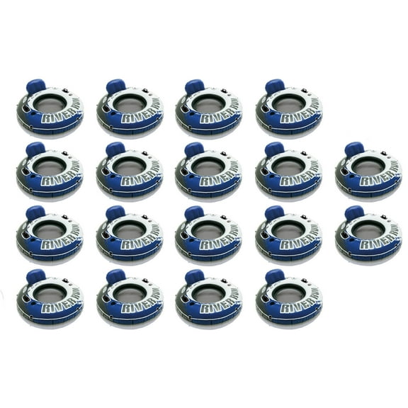 Intex River Run 1 Inflatable Floating Tube Raft for Lake, Pool, Ocean (18 Pack)