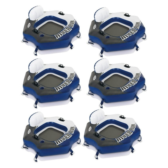 Intex River Run 1 Person Inflatable Tube Raft Float for Lake, Pool, & River