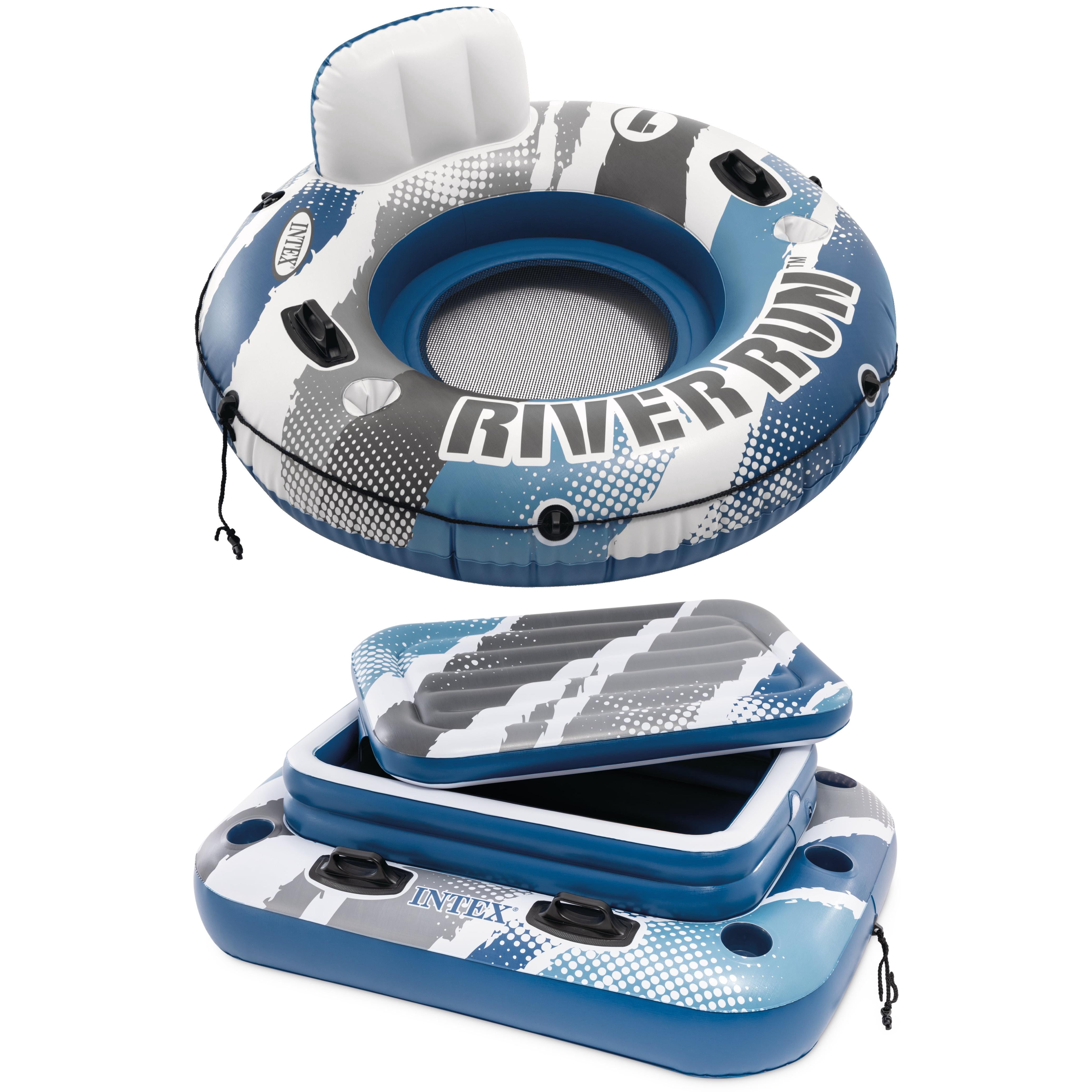 Intex River Run Inflatable Floating Water Lounge w/ Quick Connects $17.94 + Free Shipping w/ Walmart+ or on $35+