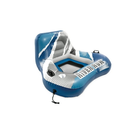 Intex River Run I Wedge - Inflatable Floating Water Lounge with Quick Connects - River Lake Pool