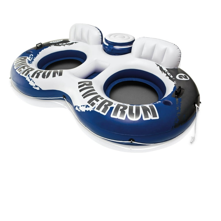 Intex River Run II Inflatable Person Pool Tube Float w/ Cooler