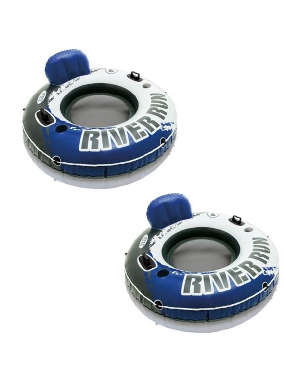 River Run Inflatable Floating Water Tube Raft for Lake/Pool/River (2 Pack)