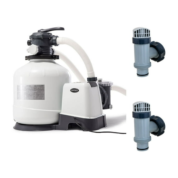 Intex Sand Filter Pump & Plunger Valves (2 Pack) for Above Ground Pools