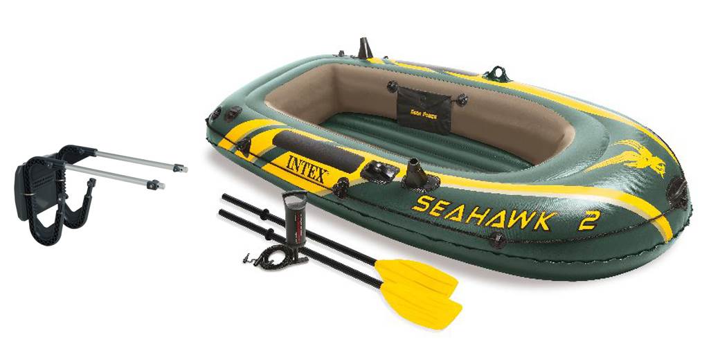 Intex Seahawk 2 Inflatable Boat Set + Oars/Pump/Motor Mount | 68347EP + 68624E - image 1 of 7