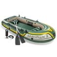 thumbnail image 1 of Intex Seahawk 3 Person Inflatable Rafting Boat Set w/ Aluminum Oars & Pump, 1 of 13