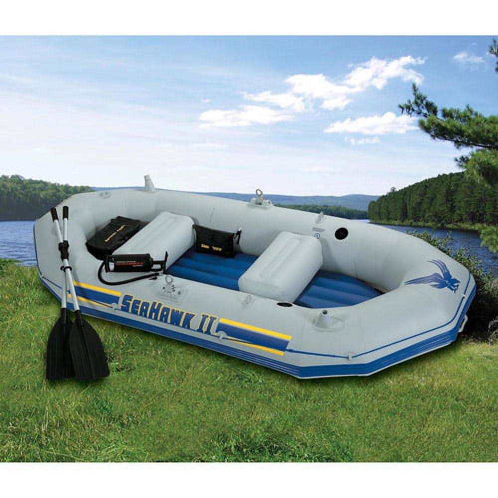 Intex Seahawk II Inflatable Boat Set, 3 Person Boat