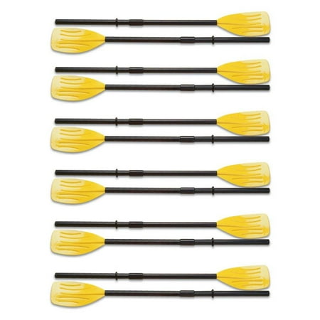 Intex Set of 48" Paddles Inflatable Boat Ribbed French Oars (12 Pack)
