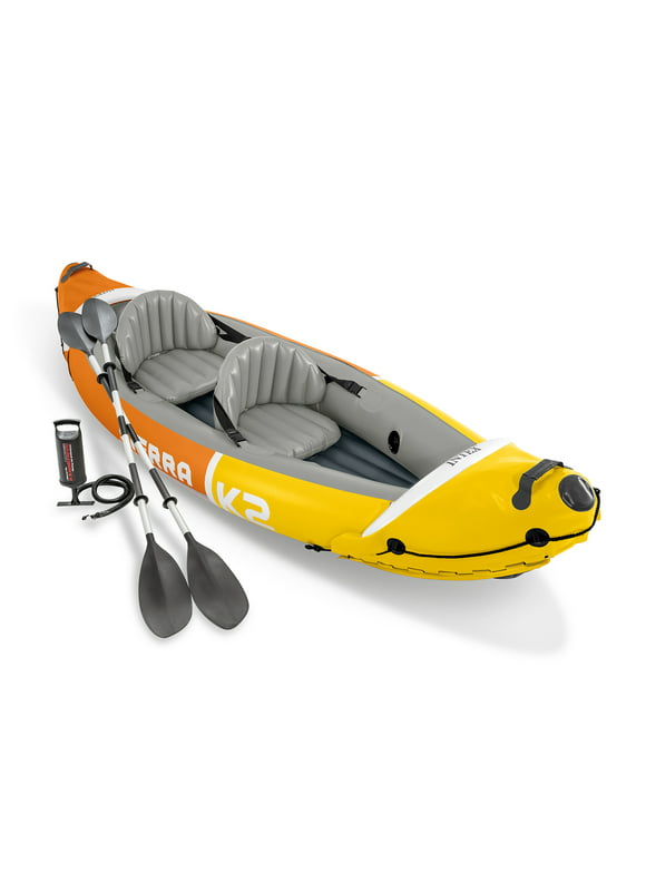 Intex Sierra K2 Inflatable Kayak with Oars and Hand Pump