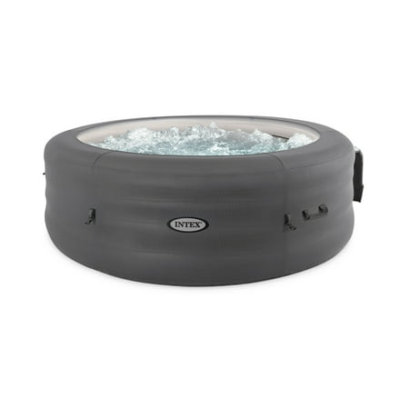 Intex SimpleSpa Bubble Massage 6 Person Inflatable Hot Tub with Energy Efficient Cover