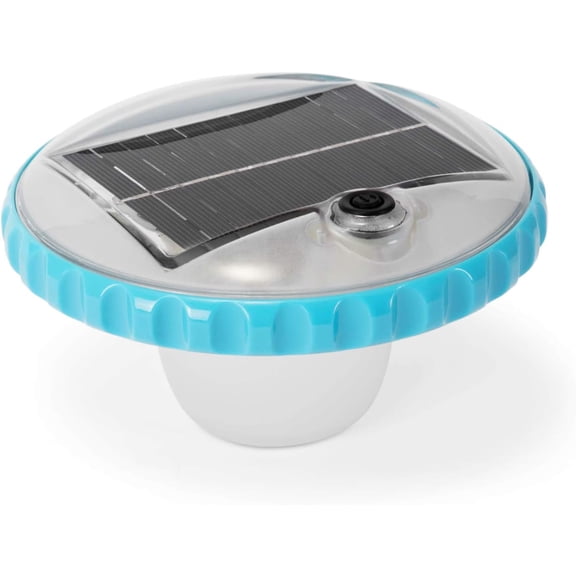Intex Solar Powered LED Floating Pool Night Light, Auto On Color Changing