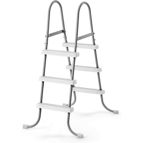 Intex Steel Frame Above Ground Swimming Pool Ladder for 42" Wall Height Pools