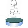 thumbnail image 1 of Intex Steel Frame Pool Ladder for 42' Wall Height & 15' Round Pool Debris Cover, 1 of 10