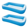 thumbnail image 1 of Intex Swim Center 72in x 120in Rectangular Inflatable Swimming Pool, 2 Pack, 1 of 4