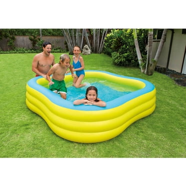 Open Box Intex Swim Center 90" x 90" x 2" Inflatable Swimming Pool