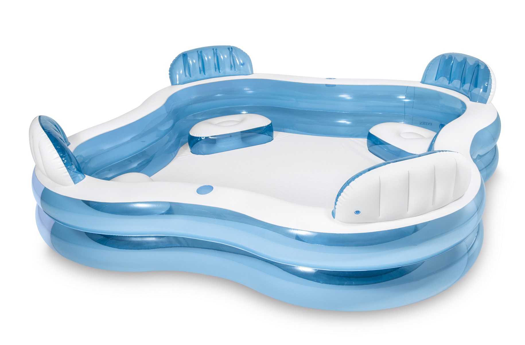 Intex Swim Center Family Lounge Inflatable Pool, 90" X 90" X 26" Ages 3+ - image 1 of 5