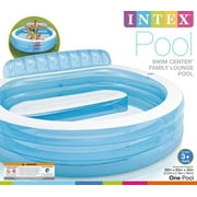 Intex Swim Center Inflatable Family Lounge Pool, 88" X 85" X 30", for Ages 3+