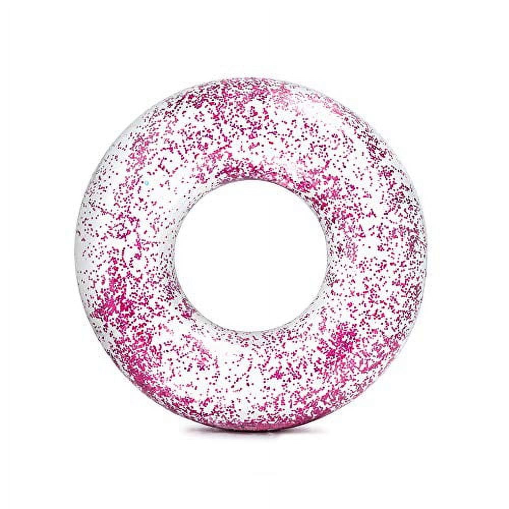 Intex 47" Transparent Sparkling Glitter Tube Pool Float Ages 9+