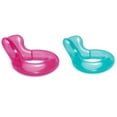 thumbnail image 1 of Intex Transparent Lounge 53inch x 45inch 2-Pack,Float  Pink/Blue, 1 of 3