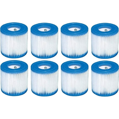 Intex Type H Easy Set Filter Cartridge Replacement for Swimming Pools (8 Pack)