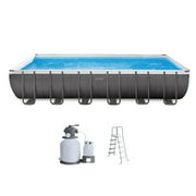 Intex Ultra Frame 12' x 24' Rectangle Metal Frame Above Ground Pool Package 26363EH