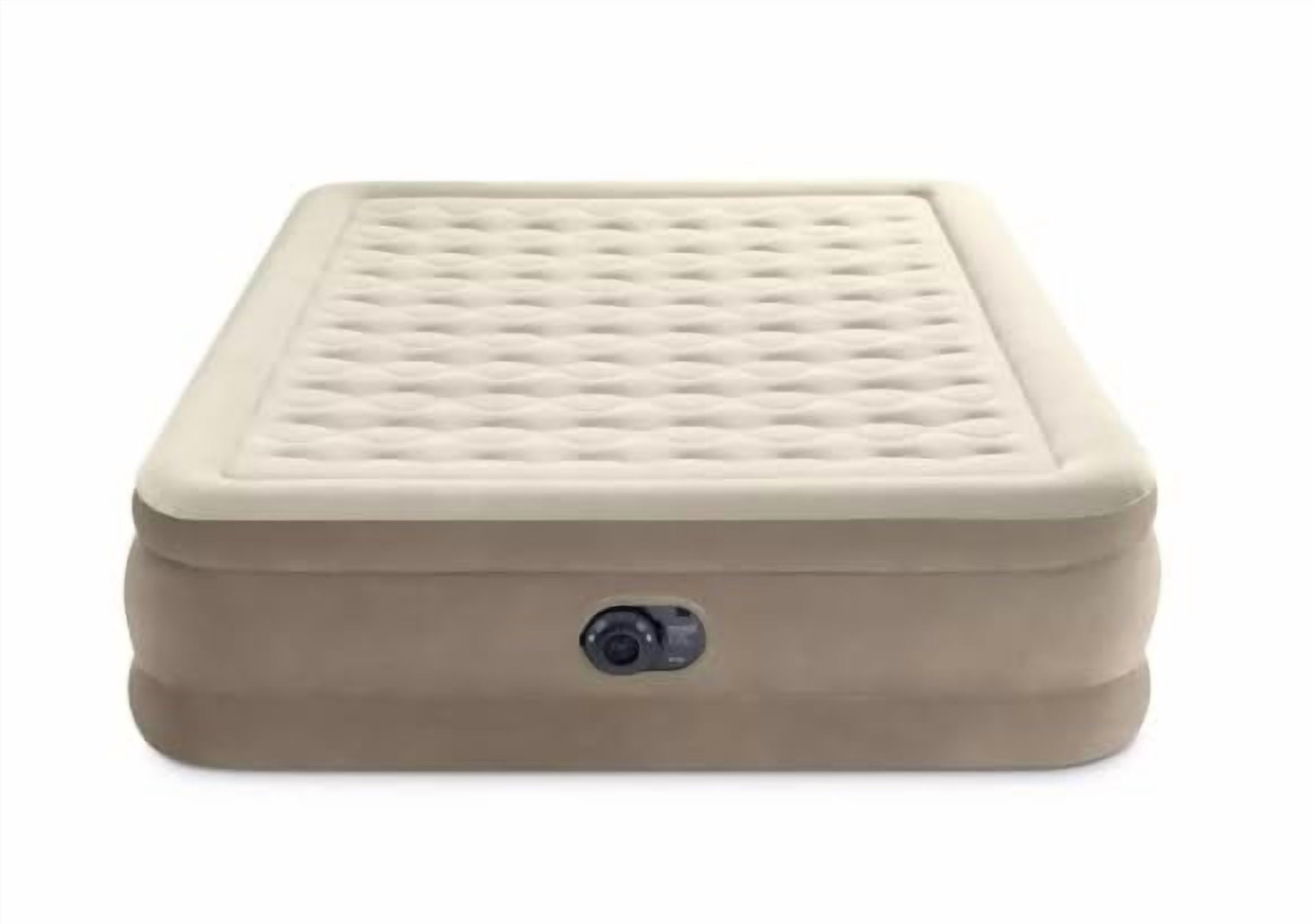 Intex Ultra Plush 20" Queen Air Mattress with 120V Internal Pump